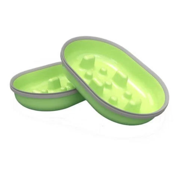 Surefeed Pet Feeder Slow Bowl - Green