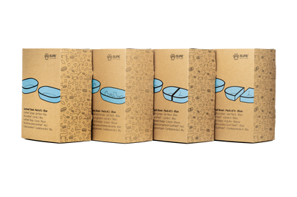 Surefeed Pet Feeder Split Bowl - Blue