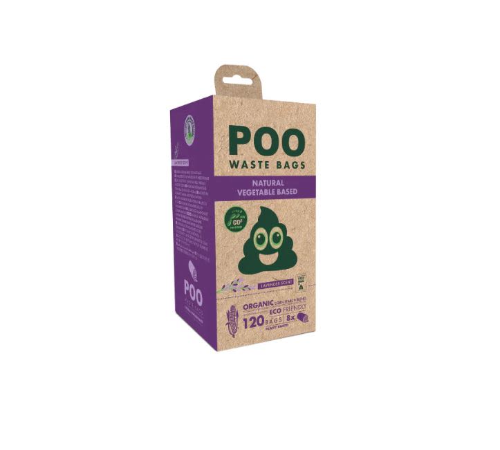 M-Pets Vegetable Based Lavender Scented Dog Poo Waste Bags
