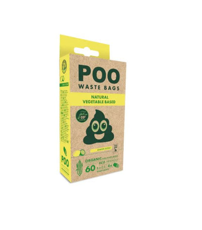M-Pets Vegetable Based Lemon Scented Dog Poo Waste Bags