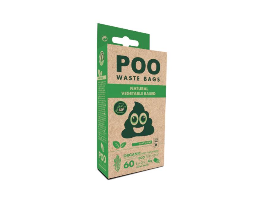 M-Pets Vegetable Based Mint Scented Dog Poo Waste Bags