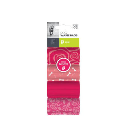 M-Pets Rose Scented Dog Waste Bags