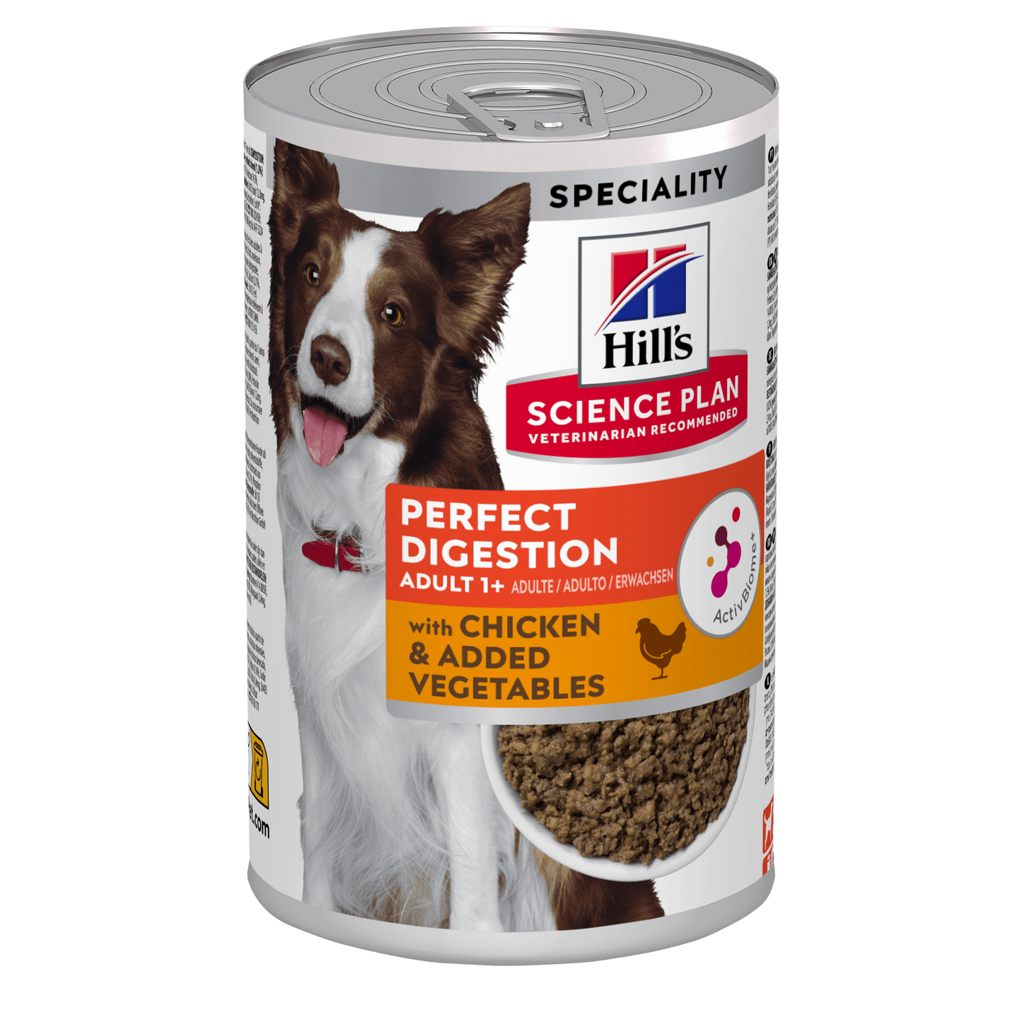 Hill's Science Plan Perfect Digestion Medium Adult 1+ Wet Dog Food with Chicken & Vegetables - 12 x 363g Can