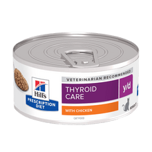 Hill's Prescription Diet y/d Thyroid Care Wet Cat Food with Chicken - 24 x 156g Can