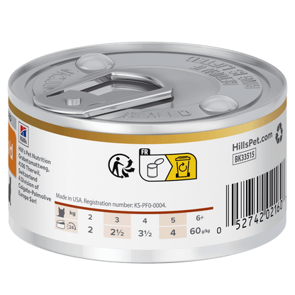 Hill's Prescription Diet k/d Kidney Care Stew Wet Cat Food with Chicken and added Vegetables - 24 x 82g Can