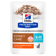Hill's Prescription Diet k/d Early Stage Kidney Care Wet Cat Food - 12 x 85g Pouch