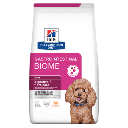 Hill’s Prescription Diet Gastrointestinal Biome Digestive/Fibre Care Mini Dry Dog Food with Chicken - 1kg Bag