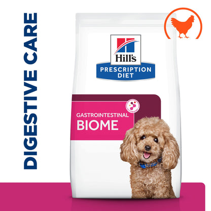 Hill’s Prescription Diet Gastrointestinal Biome Digestive/Fibre Care Mini Dry Dog Food with Chicken - 1kg Bag