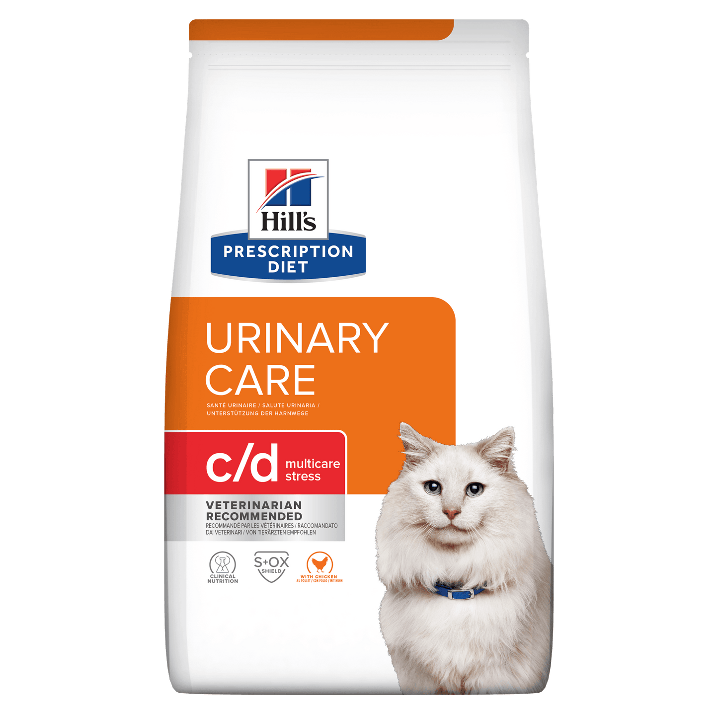 Hill's Prescription Diet c/d Multicare Stress Urinary Care Dry Cat Food with Chicken - 400g Bag