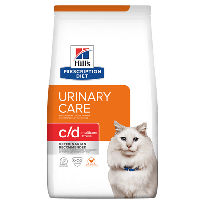 Hill's Prescription Diet c/d Multicare Stress Urinary Care Dry Cat Food with Chicken - 400g Bag
