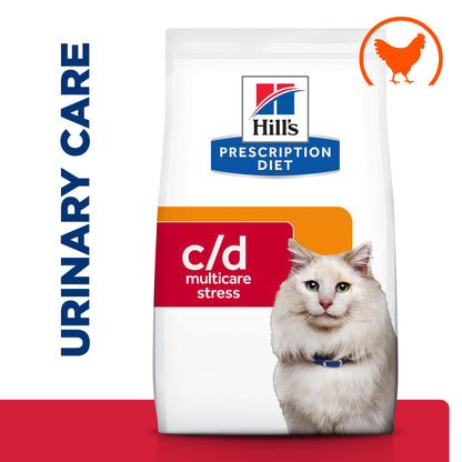 Hill's Prescription Diet c/d Multicare Stress Urinary Care Dry Cat Food with Chicken - 400g Bag