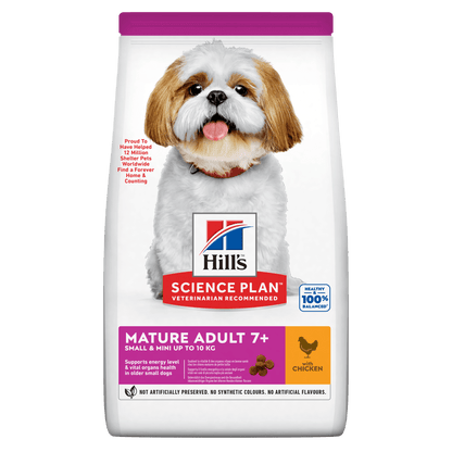 Hill's Science Plan Mature Adult Small & Mini Dry Dog Food with Chicken - 3kg