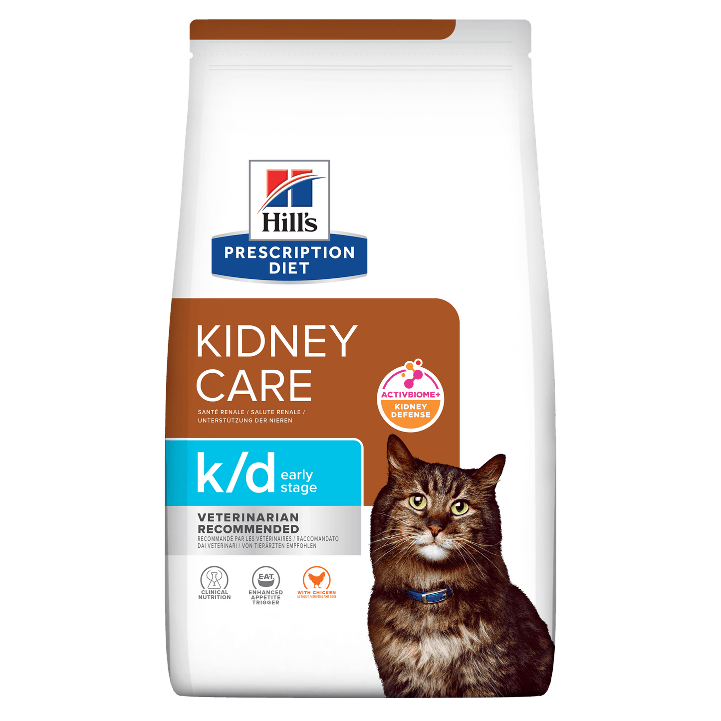 Hill's Prescription Diet k/d Early Stage Kidney Care Dry Cat Food - 3kg Bag