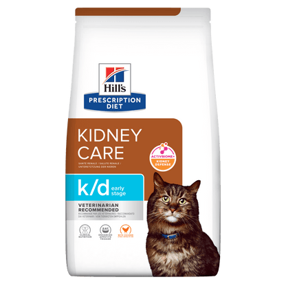 Hill's Prescription Diet k/d Early Stage Kidney Care Dry Cat Food - 3kg Bag