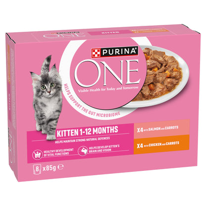 Purina One Kitten Mini Fillets Salmon and Chicken Wet Cat Food