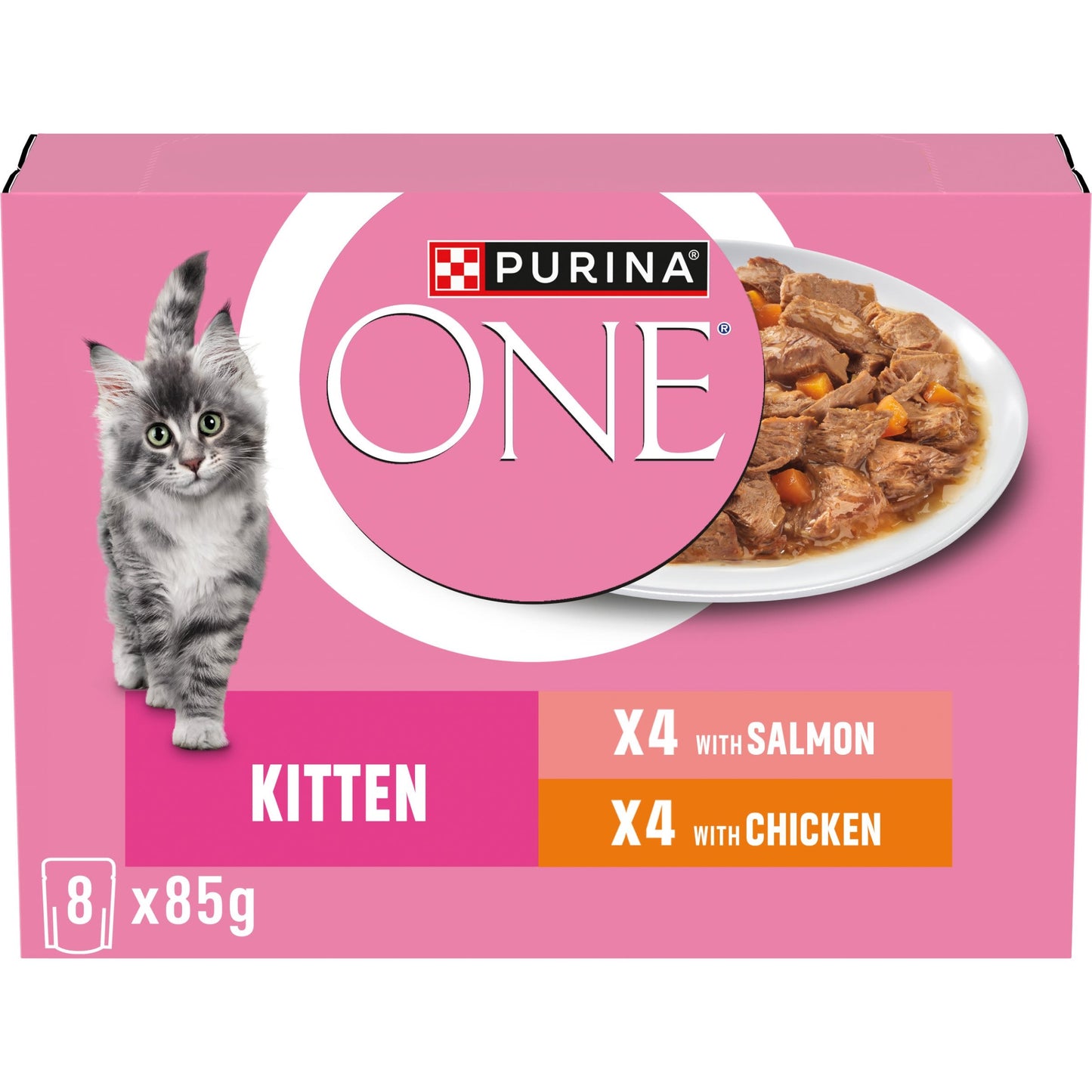Purina One Kitten Mini Fillets Salmon and Chicken Wet Cat Food