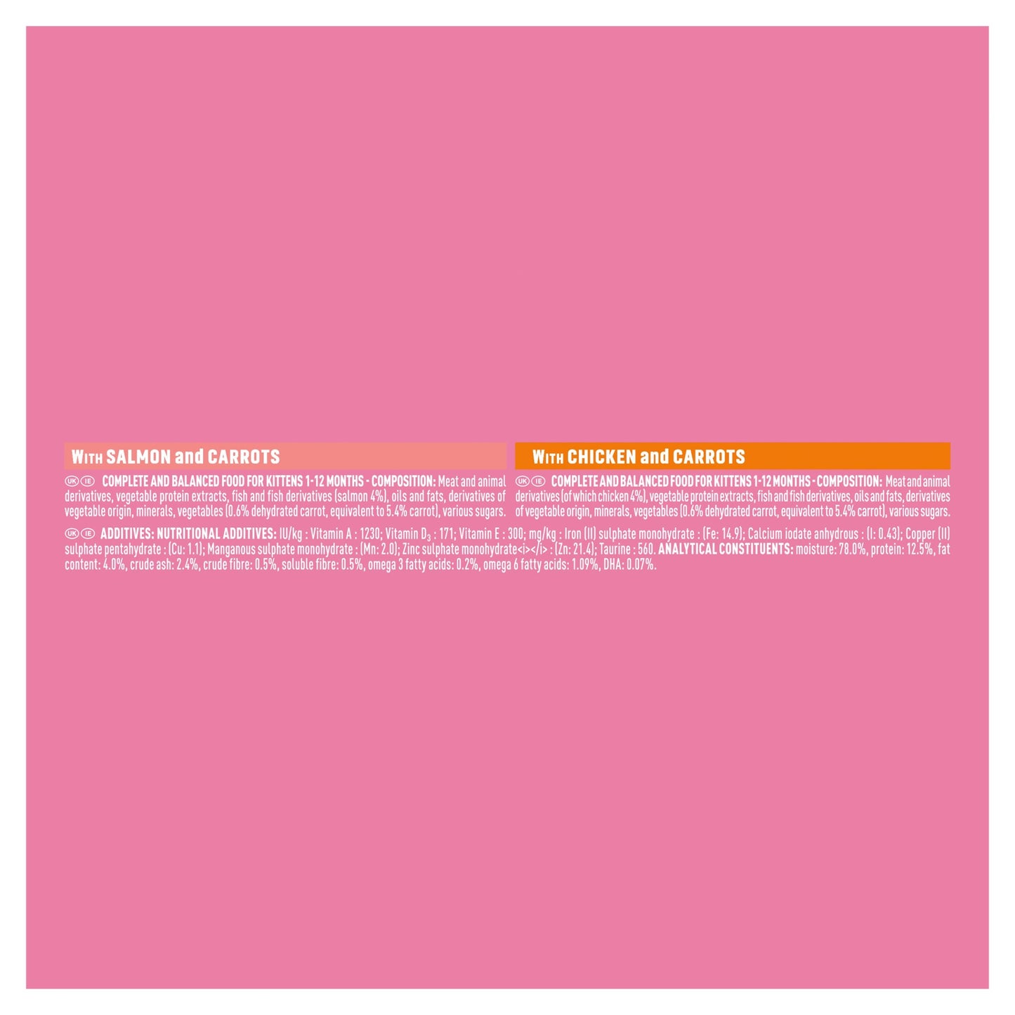 Purina One Kitten Mini Fillets Salmon and Chicken Wet Cat Food