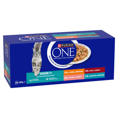 Purina One Senior 7+ Mini Fillets Wet Cat Food