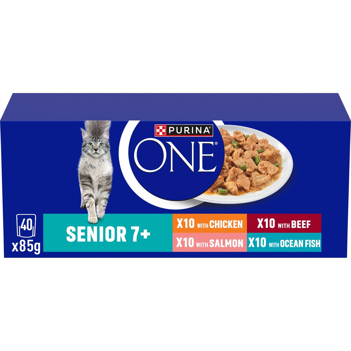 Purina One Senior 7+ Mini Fillets Wet Cat Food