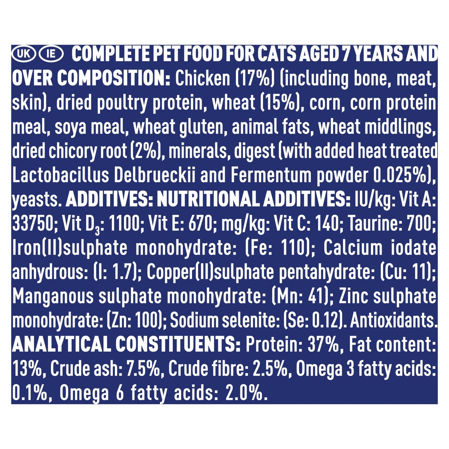 Purina One Senior 7+ Bifensis Chicken Dry Cat Food