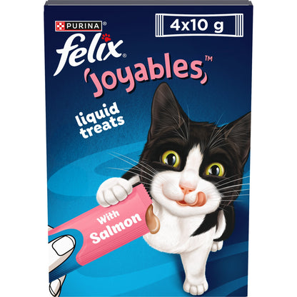 Felix Joyables Liquid with Salmon Cat Treats