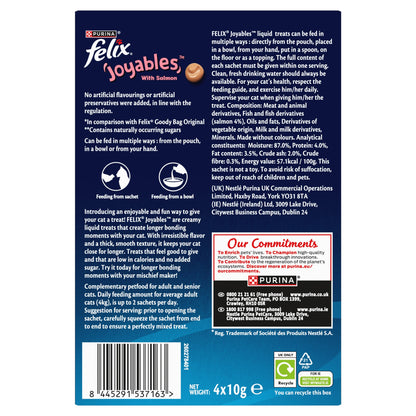 Felix Joyables Liquid with Salmon Cat Treats