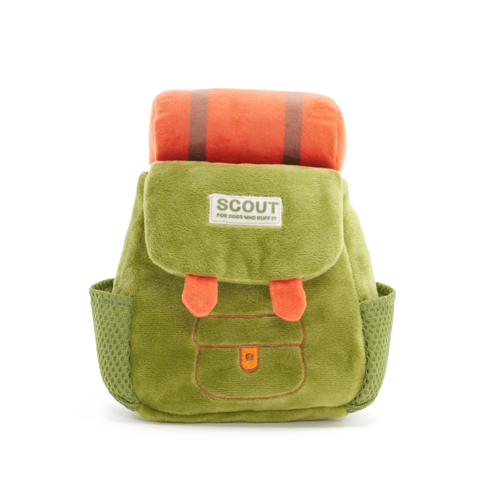 BARK Rowdy Ruckus Rucksack Dog Toy