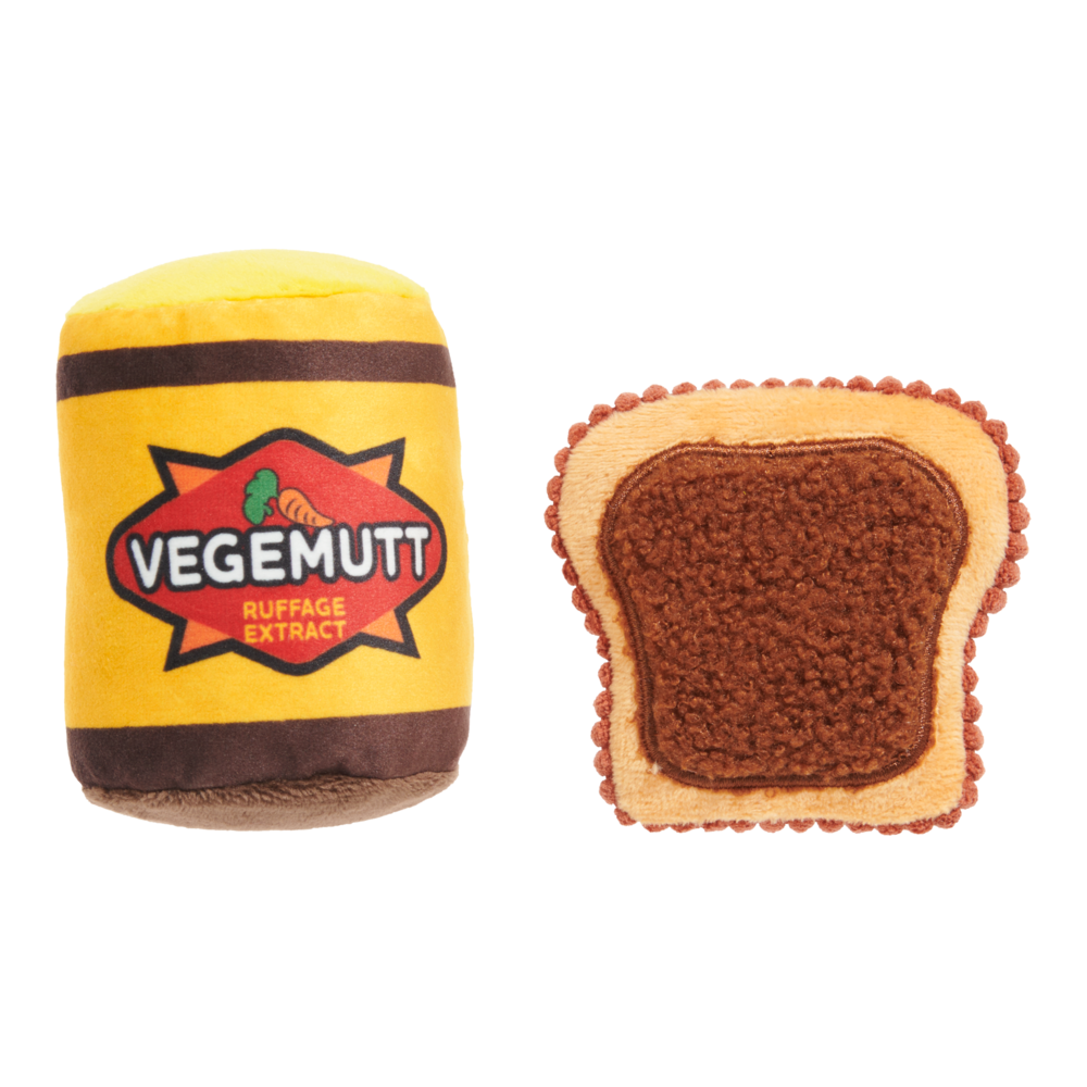 BARK Vegemutt Toast Dog Toy