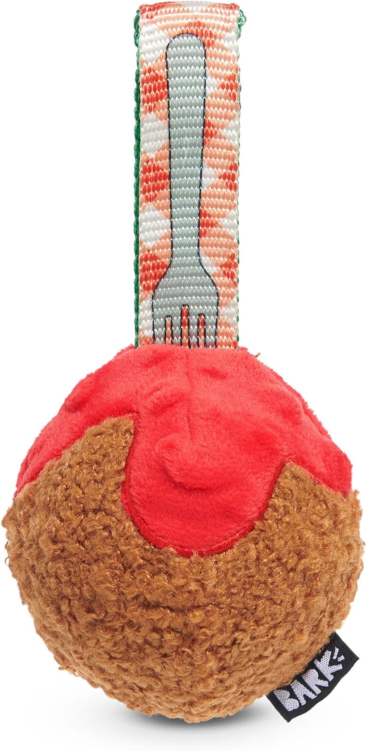 BARK Rip And Reveal Squeaky Meat-A-Ball Dog Toy