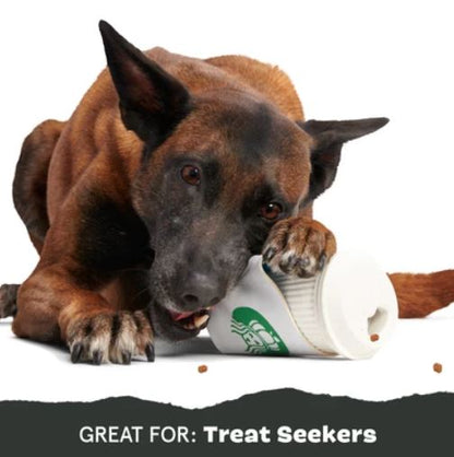 BARK Super Chewer Pupkin Spice Yappucino Treat-Dispensing Dog Toy
