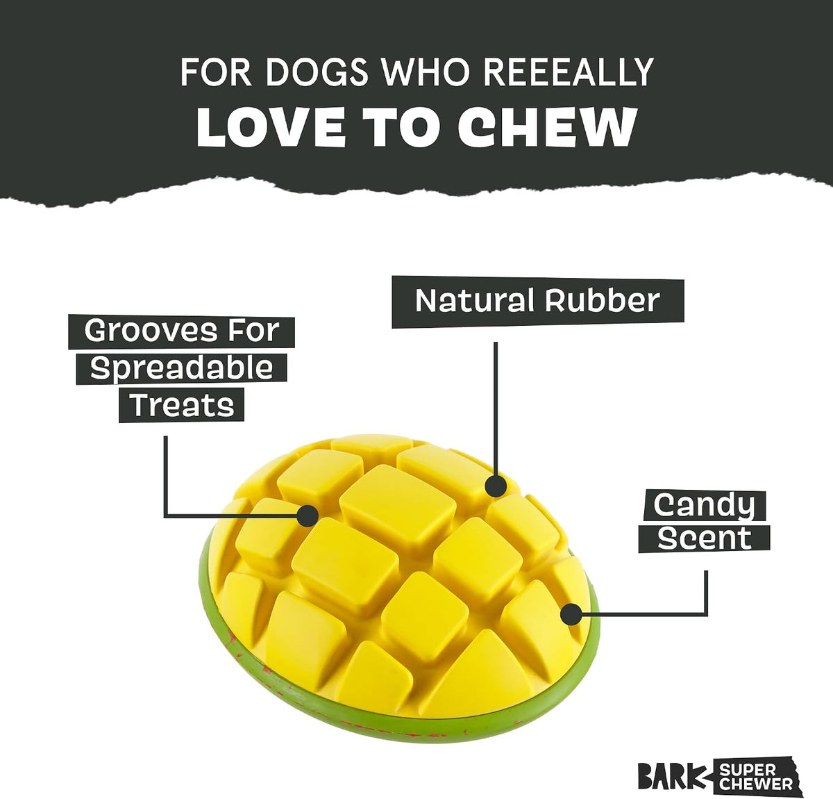 BARK Go Mango Interactive Treat Dog Toy