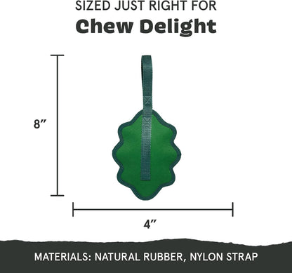 BARK Rip And Reveal Green Chew Leaf Dog Toy