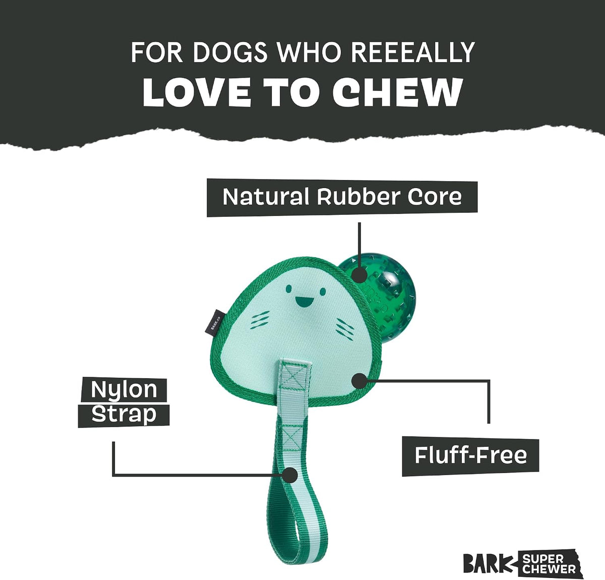 BARK Rip & Reveal Flingray Dog Toy