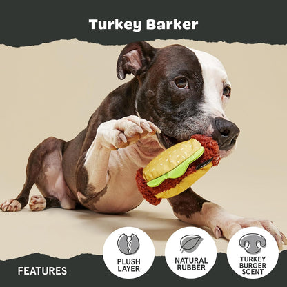 BARK Rip & Reveal Turkey Barker Dog Toy