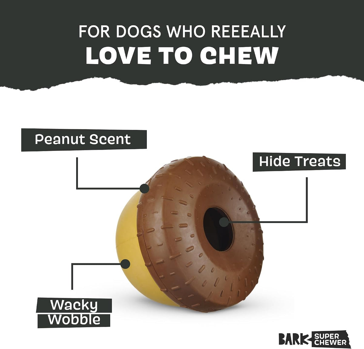BARK Acornucopia Treat Dispensing Dog Toy