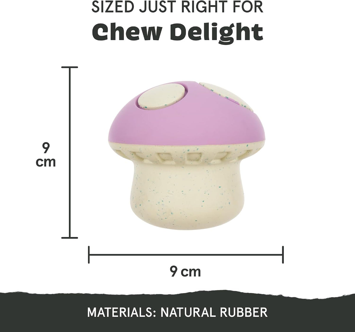 BARK Super Chewer Trippy Toadstool Dog Toy