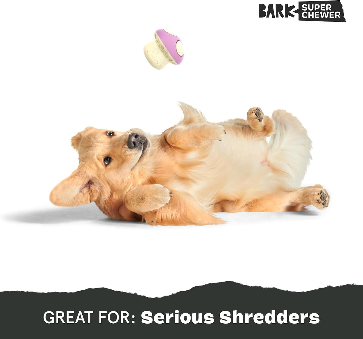 BARK Super Chewer Trippy Toadstool Dog Toy