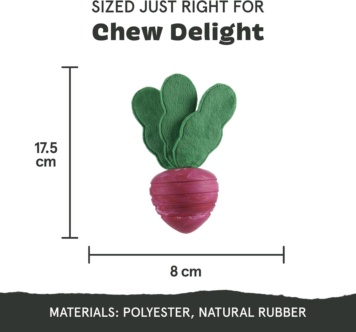 BARK Super Chewer Turnt Up Turnip Dog Toy
