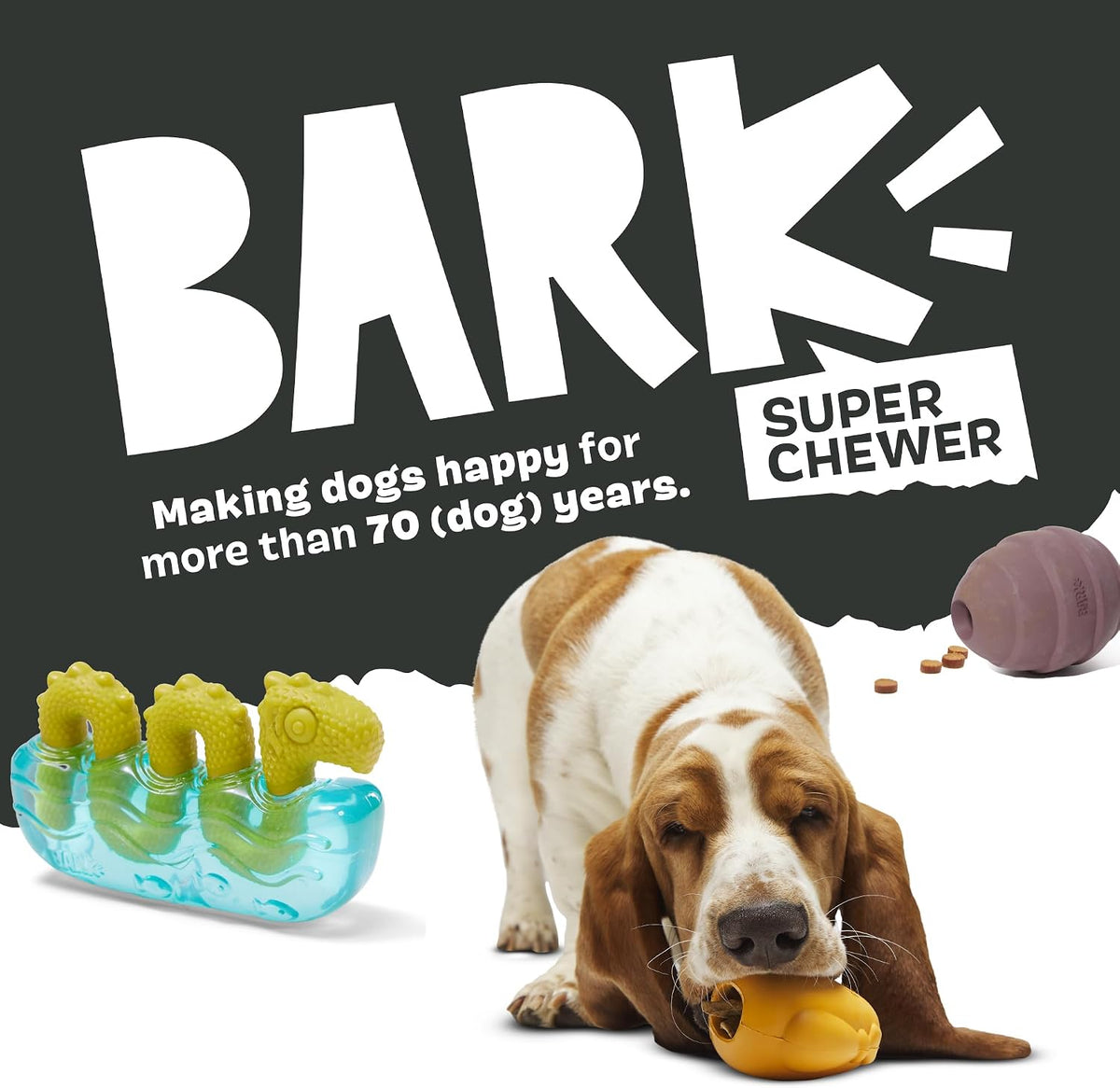 BARK Super Chewer Turnt Up Turnip Dog Toy