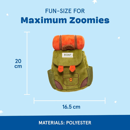 BARK Rowdy Ruckus Rucksack Interactive Treat Dog Toy