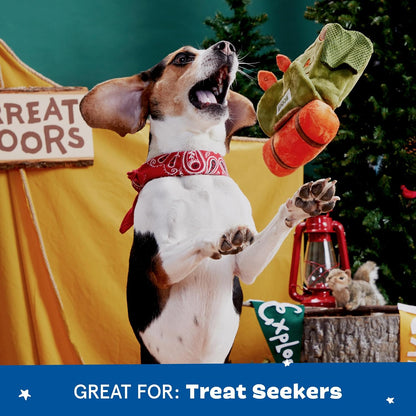 BARK Rowdy Ruckus Rucksack Interactive Treat Dog Toy