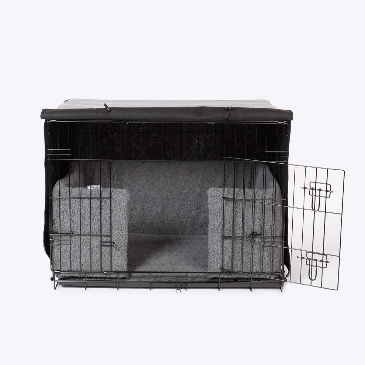 Danish Design Dog Crate Cover - Grey