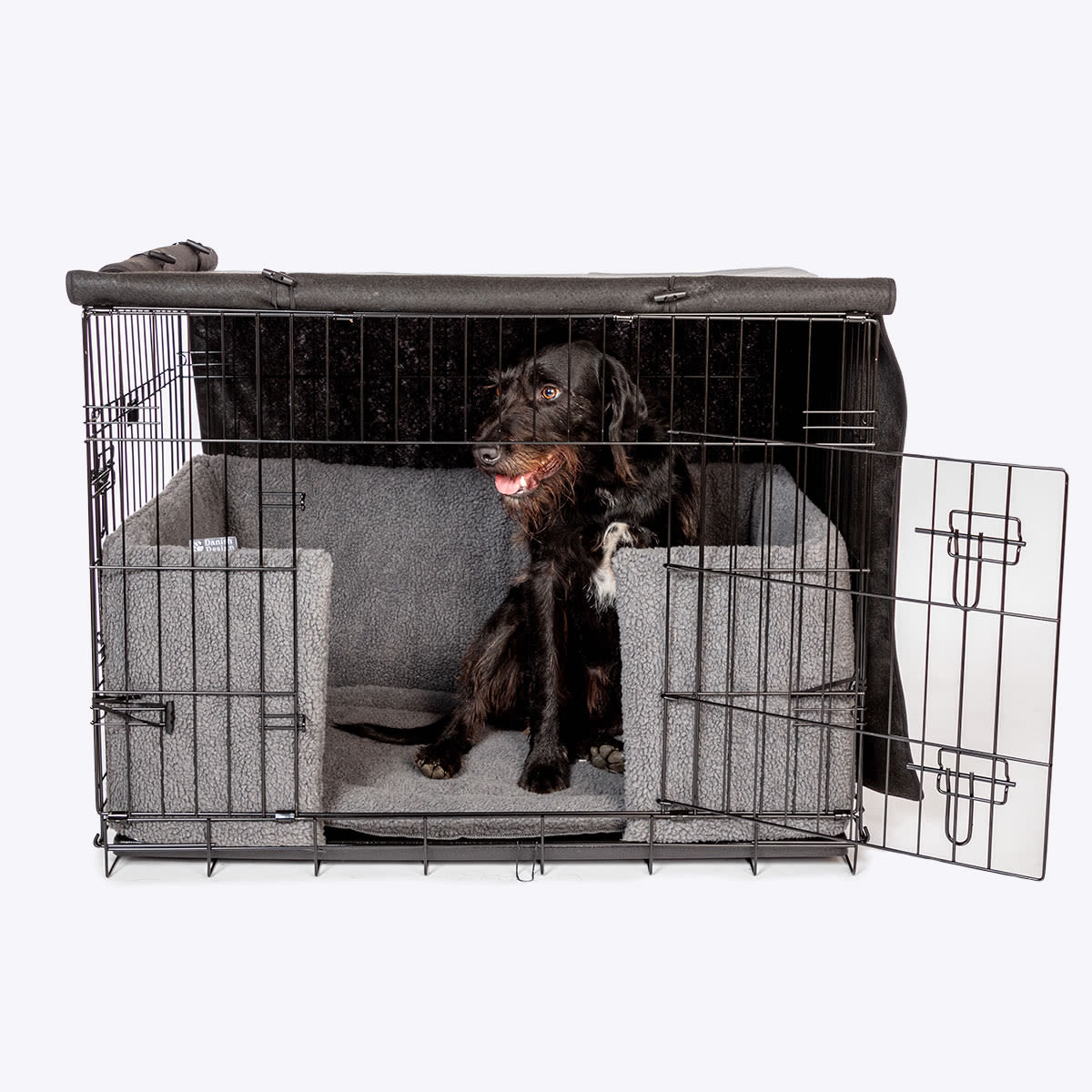 Danish Design Dog Crate Cover - Grey