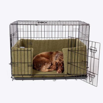 Danish Design Dog Crate Bumper - Olive
