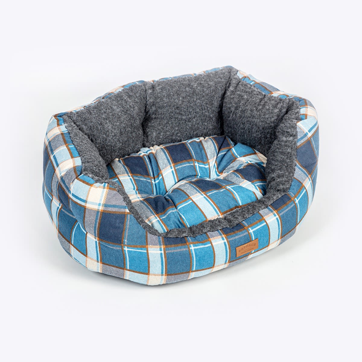 Danish Design Fatface Fleece Check Deluxe Slumber Dog Bed