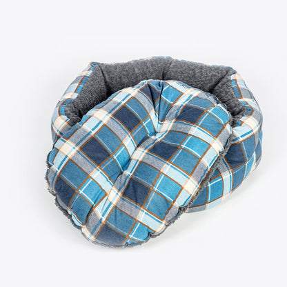 Danish Design Fatface Fleece Check Deluxe Slumber Dog Bed