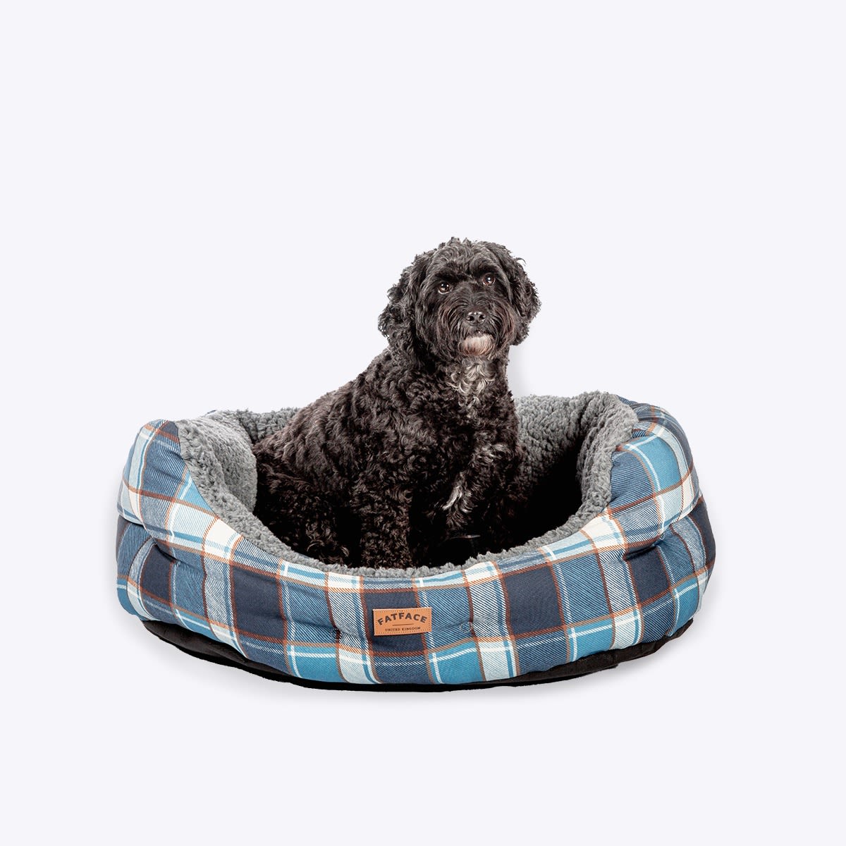 Danish Design Fatface Fleece Check Deluxe Slumber Dog Bed