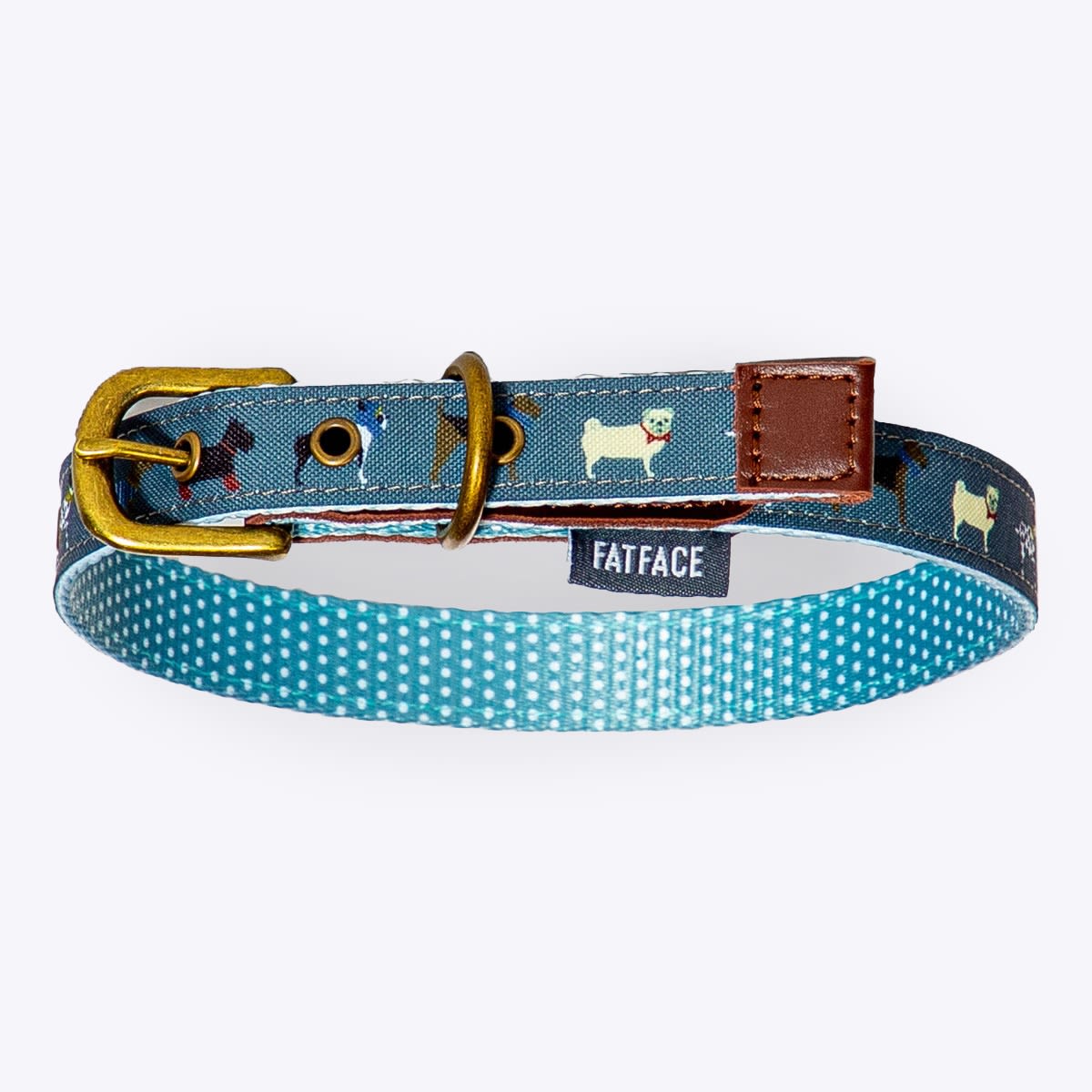 Danish Design FatFace Marching Dogs Collar - Grey