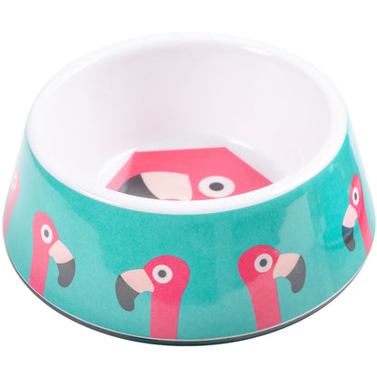 Ministry Of Pets Melamine Non-slip Pet Bowl - Flamingo