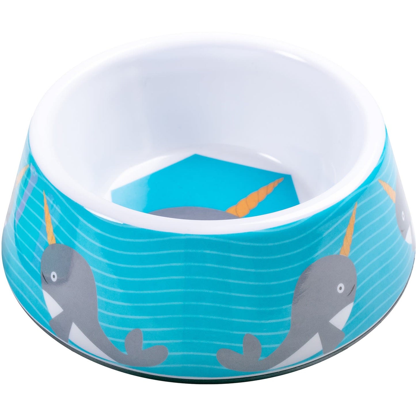 Ministry Of Pets Melamine Non-slip Pet Bowl - Narwhal